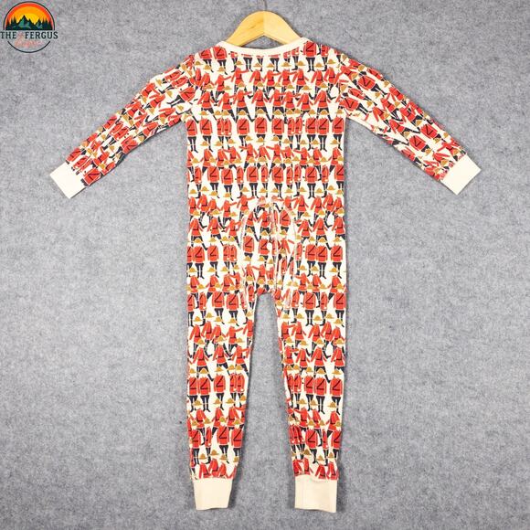 Arborist One-Piece Sleepwear Red White Cotton Blend Mountie Baby Size 2-3M - Picture 2 of 9